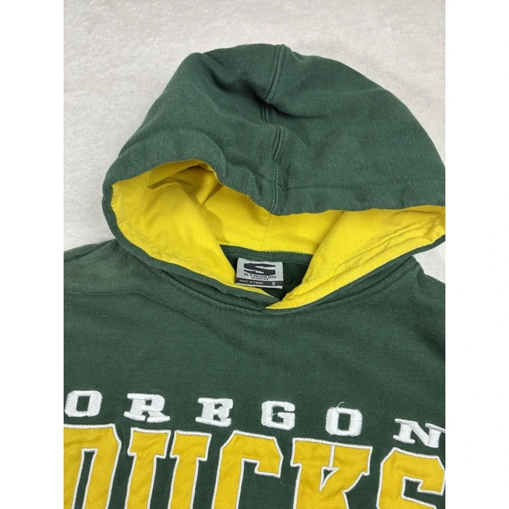 Vintage 90s University Of Oregon Ducks Pullover Hoodie Spellout Boxy Fit Small